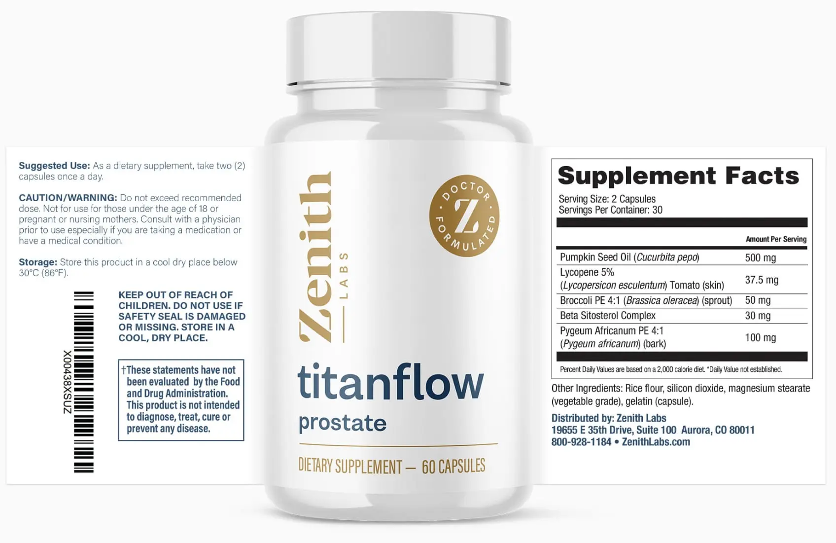 TitanFlow Prostate Support - ingredients -image